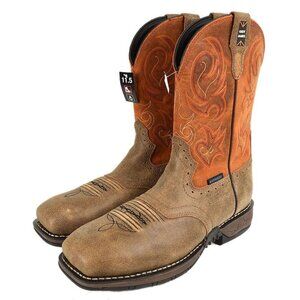 Cody James Men's Brown Nano Lite Composite Toe Western Work Boots 11.5